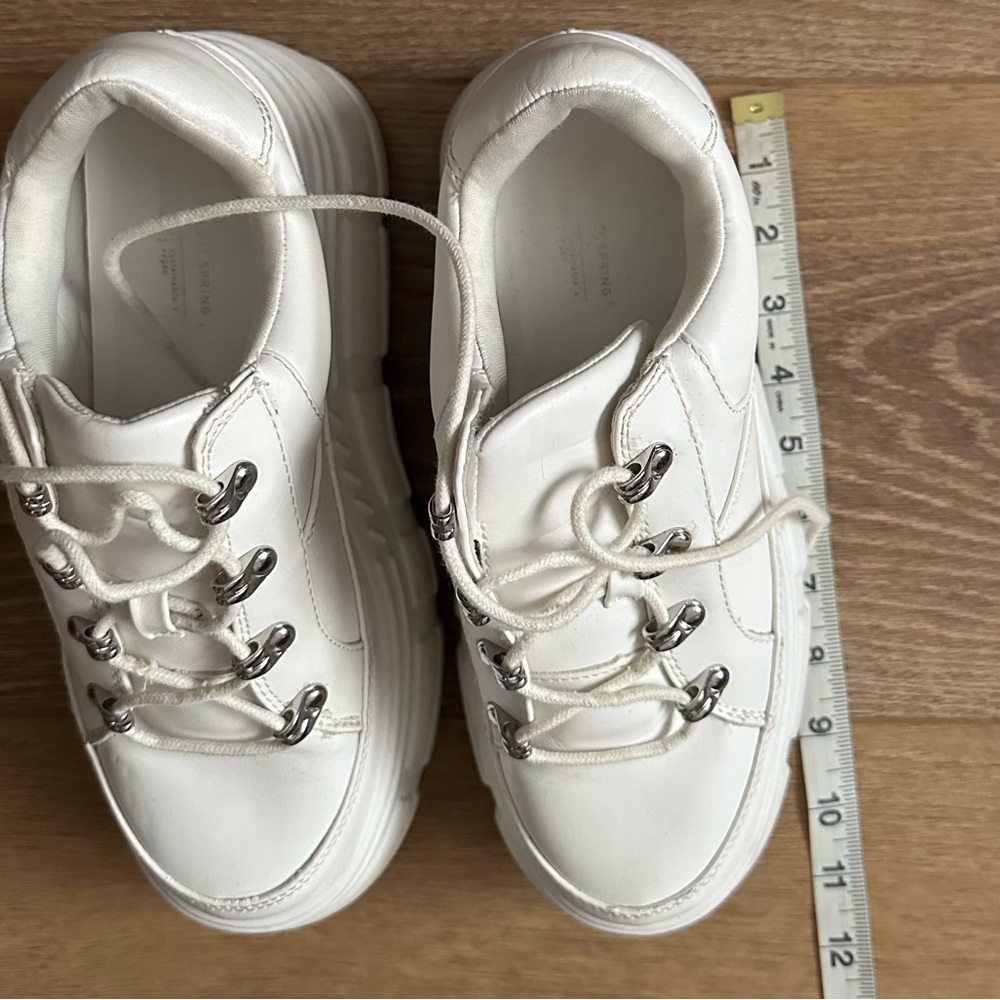 Chunky white platform sneakers - Picture 7 of 8